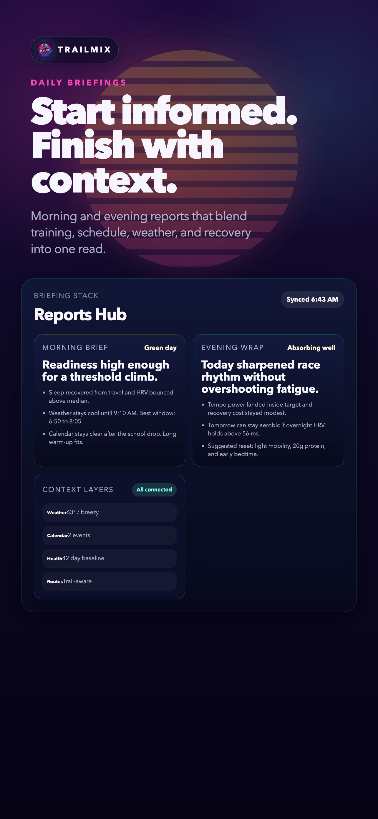 Reports hub